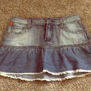 Fun playful denim skirt